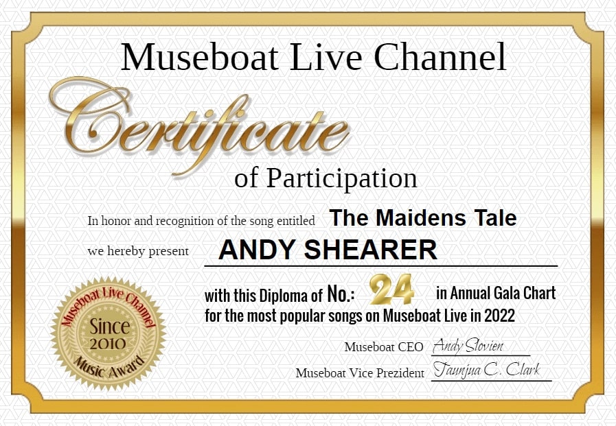 ANDY SHEARER on Museboat LIve